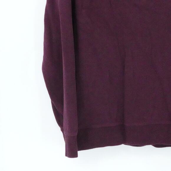 Polo Ralph Lauren Sweater Mens XL Burgundy Quarter Zip Embroidered Pony Preppy - Picture 7 of 15